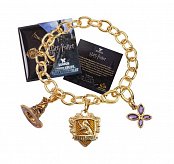 Harry Potter Bettelarmband Lumos Hufflepuff (vergoldet)