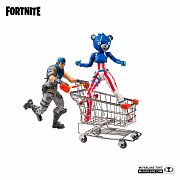 Fortnite Actionfiguren Shopping Cart Pack War Paint & Fireworks Team Leader 18 cm --- BESCHAEDIGTE VERPACKUNG