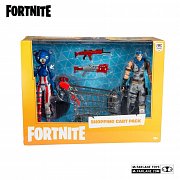 Fortnite Actionfiguren Shopping Cart Pack War Paint & Fireworks Team Leader 18 cm --- BESCHAEDIGTE VERPACKUNG