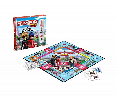 Miraculous Geschichten von Ladybug und Cat Noir Brettspiel Monopoly Junior *Französische Version*