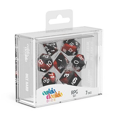 Oakie Doakie Dice Würfel RPG-Set Glow in the Dark - Lava (7)