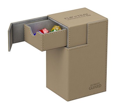Ultimate Guard Flip´n´Tray Deck Case 80+ Standardgröße XenoSkin&trade; Sand