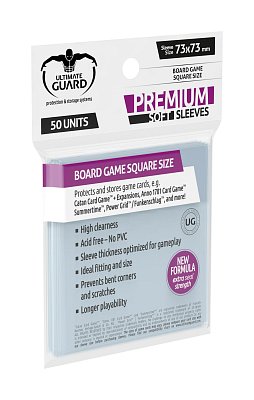Ultimate Guard Premium Soft Sleeves für Brettspielkarten Quadratisch (50)
