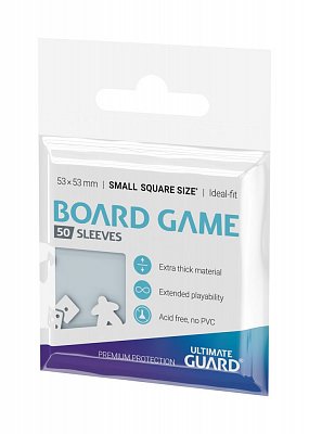 Ultimate Guard Premium Soft Sleeves für Brettspielkarten Quadratisch Klein (50)