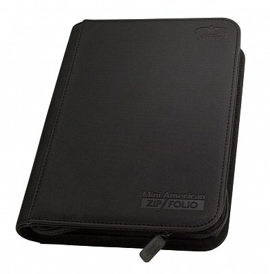 Ultimate Guard Zipfolio 360 - 18-Pocket XenoSkin&trade; Mini American - Schwarz